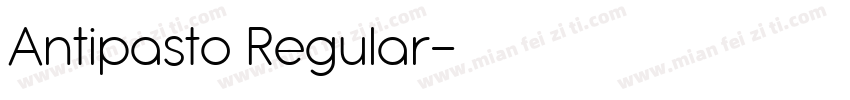 Antipasto Regular字体转换